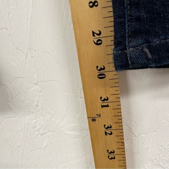 NYDJ Dark Wash Womens High Rise Bootcut Jeans Womens 16 Blue Studded Pocket Boho - Picture 5 of 11